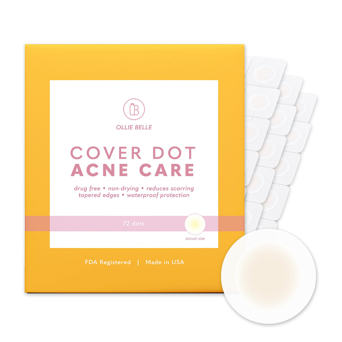 Smartmed Cover Dot Acne Care - 72 Hydrocolloid Dots, Waterproof, Oil & Pimple Absorbing Patch