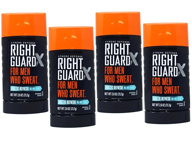 Right Guard Xtreme Defense Antiperspirant Deodorant, Arctic Refresh, 2.6 Oz, 4 Count