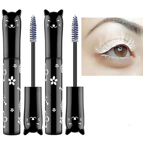 Lgszgdcn Cat Eye Mascara - 6 Colors, Waterproof, Fast Dry, Curling & Lengthening, 2 Pcs