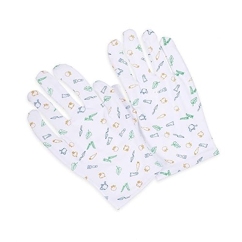 Earth Therapeutics Garden Print Moisturizing Hand Gloves - 1 Pair, Cotton Material