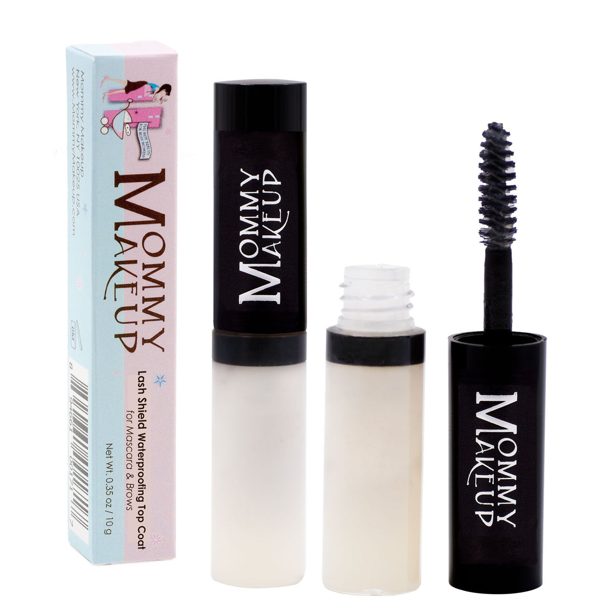 Mommy Makeup Lash Shield Waterproofing Top Coat - Clear, Sweatproof, Tear-Proof, Long Lasting