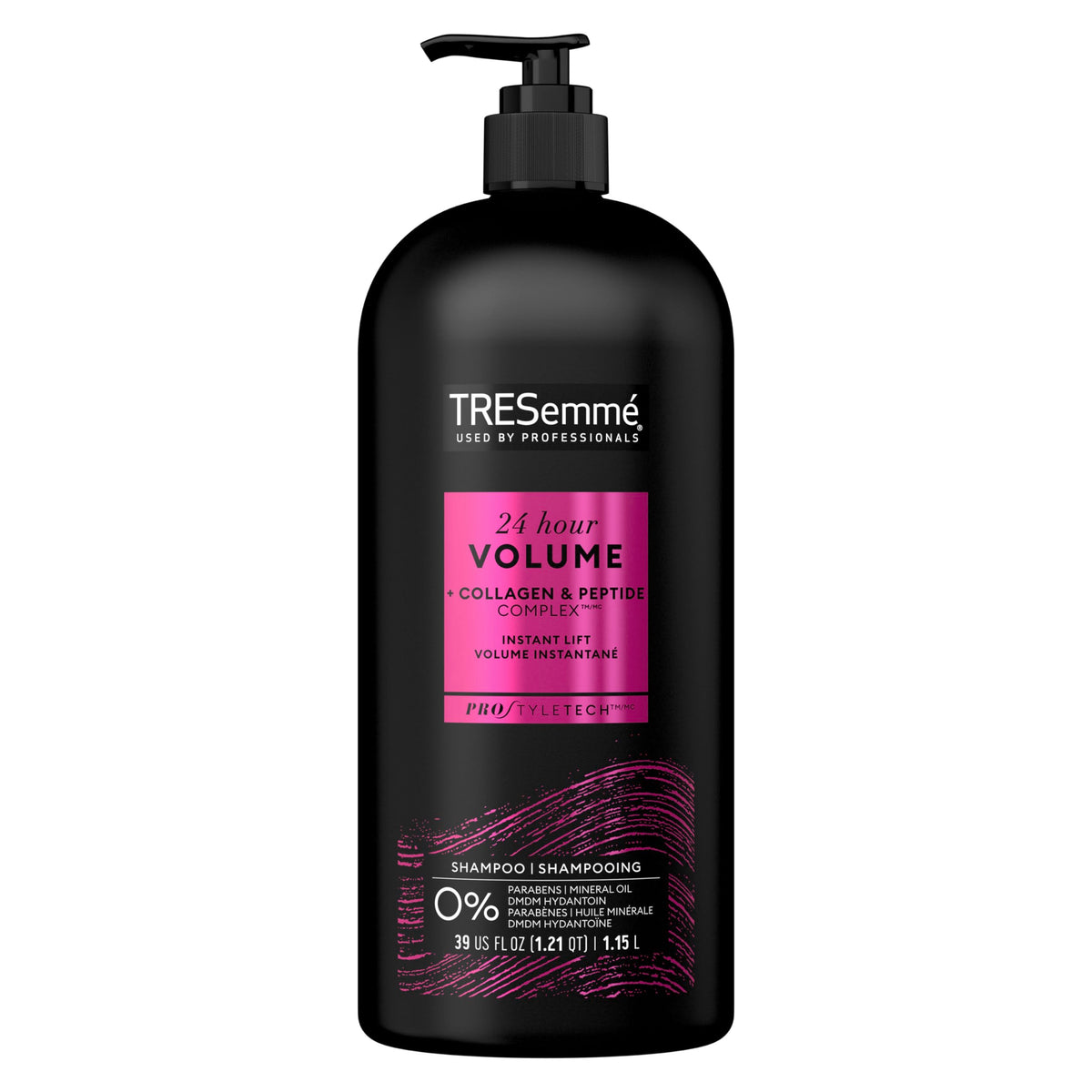 Tresemmé 24 Hour Volume Shampoo For Fine Hair, Pro Style Technology, 39 Fl Oz