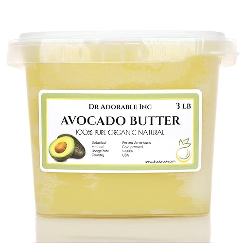 Dr Adorable Avocado Butter - 3 Lb Organic Refined Pure Natural For Skin & Hair Care