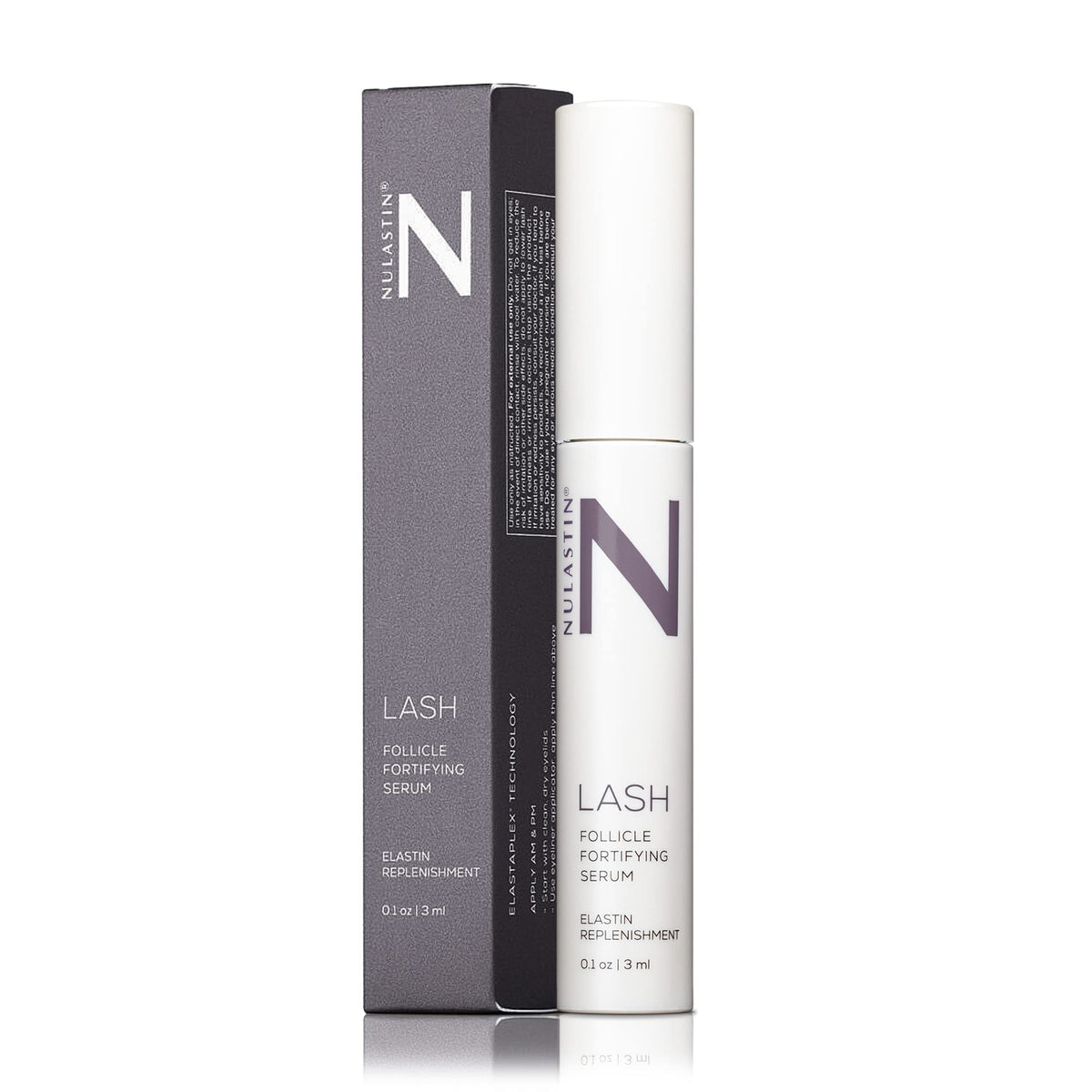 Nulastin Eyelash Serum - Thicker Lashes, Keratin-Infused, Clinically Tested, 0.1