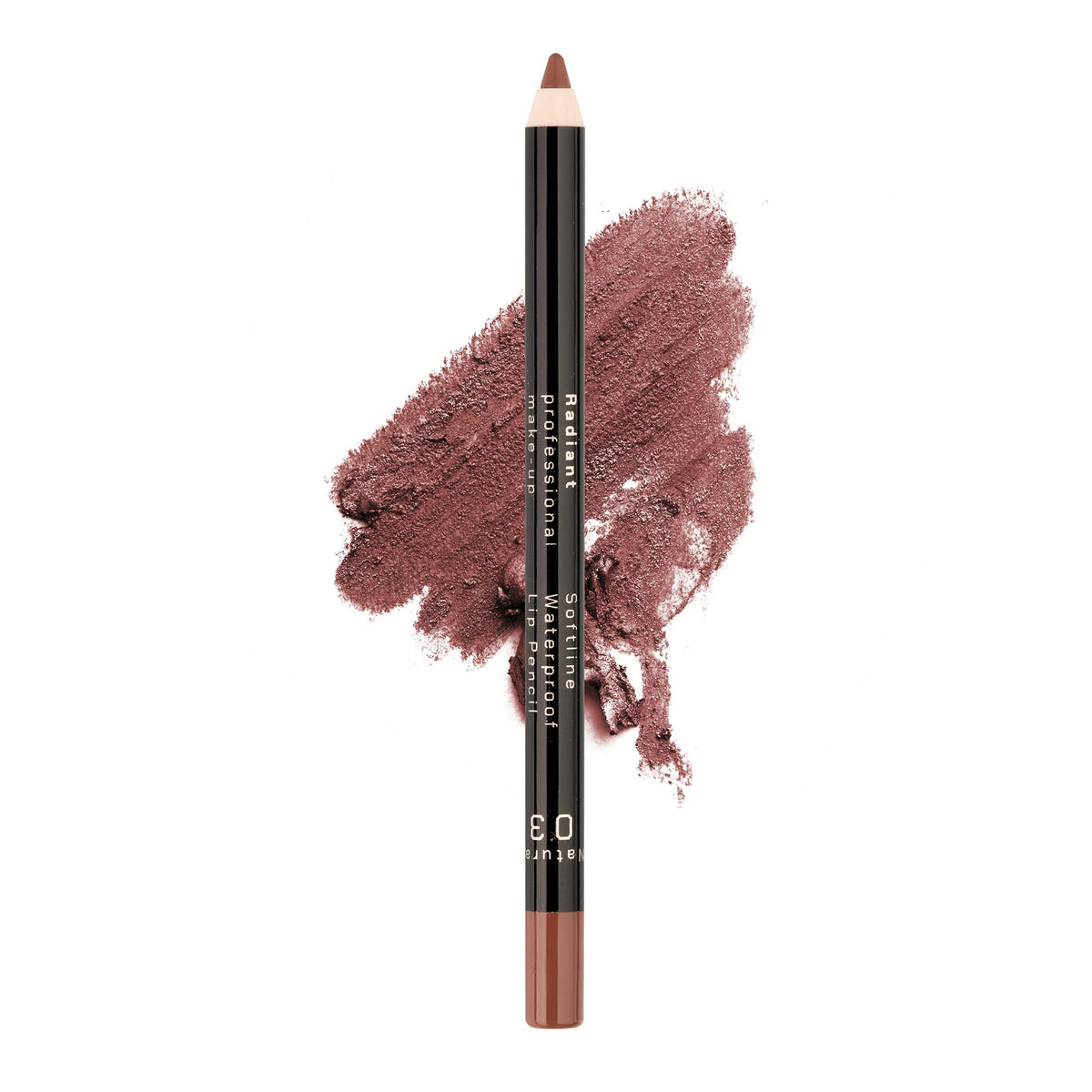 Radiant Professional Waterproof Lip Liner Pencil - Long Lasting Creamy Lip Liner (03 Natural)