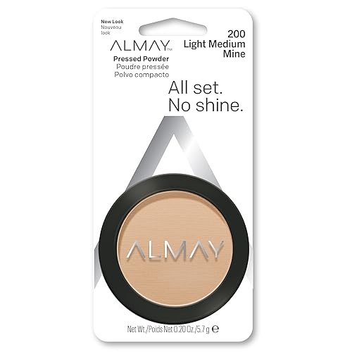 Almay Hypoallergenic Pressed Powder, Skin Tone Matching, 200 Light Medium, 0.2 Oz