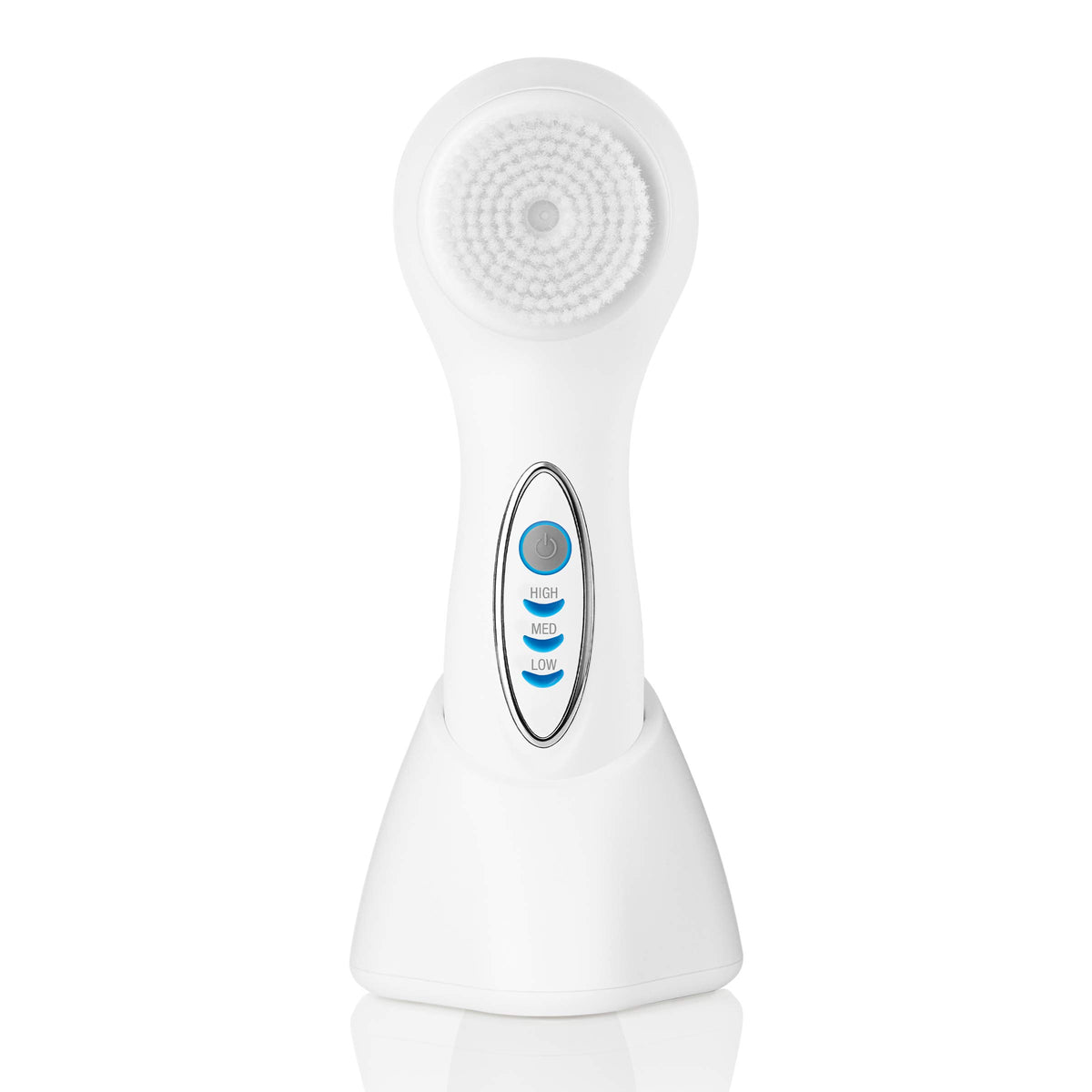 True Glow By Conair Waterproof Rechargeable Facial Brush With 1 Brush Head - White