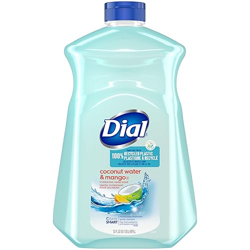 Dial Liquid Hand Soap Refill, Coconut Mango, 52 Fl Oz - Moisturizing Hand Wash