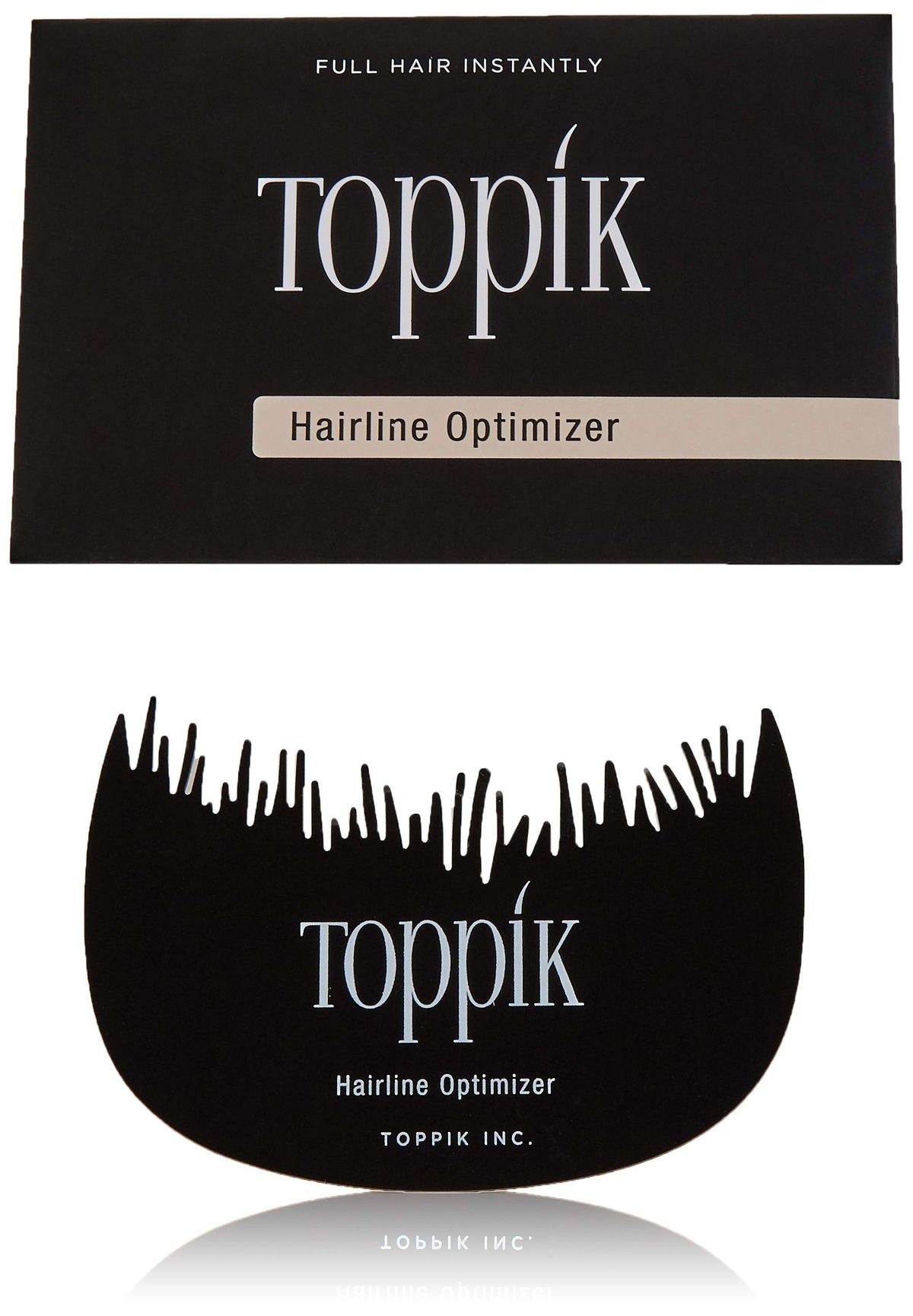 Toppik Hairline Optimizer Black - 1 Pack Synthetic Hair Fibers for Thinning Hair