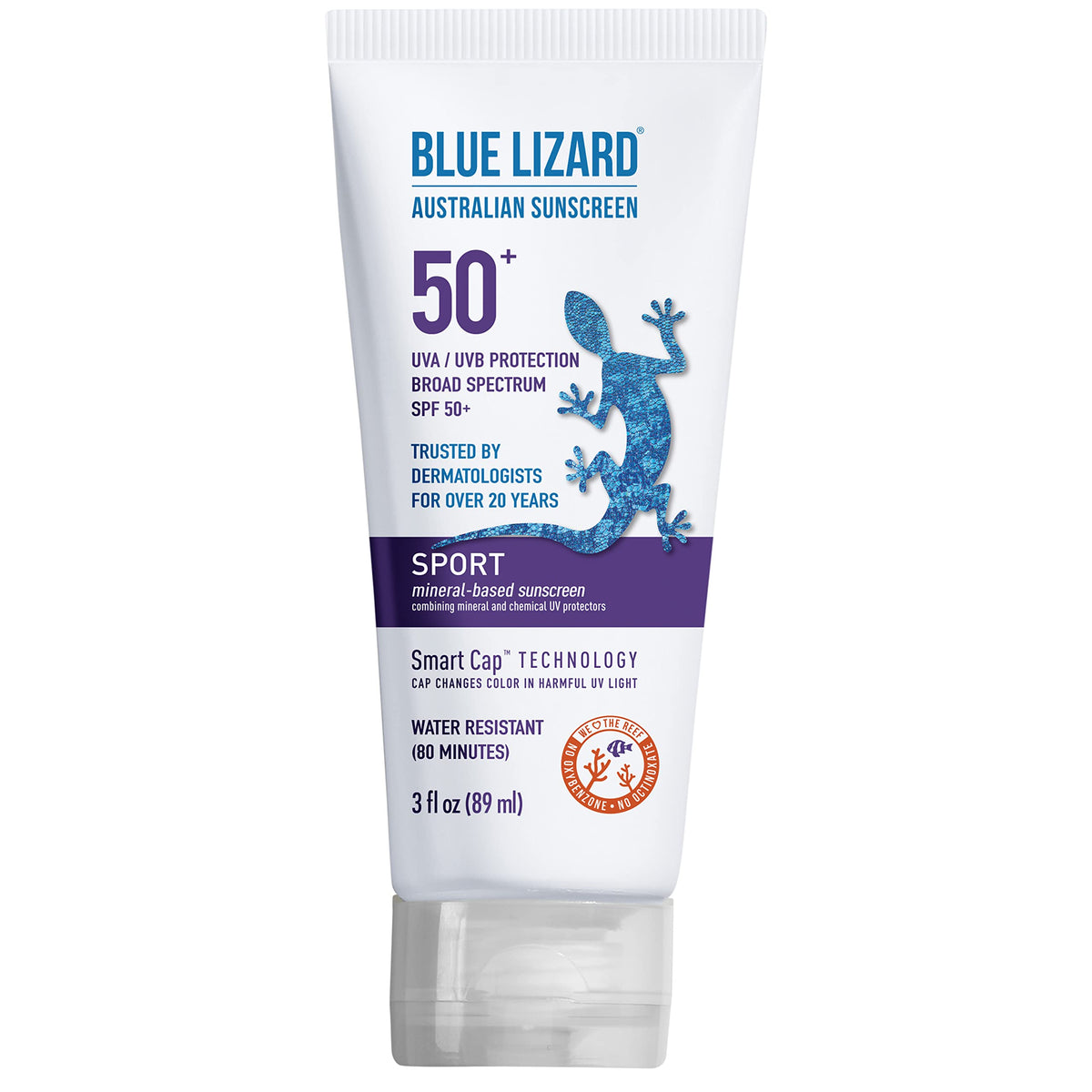 Blue Lizard Sport Sunscreen Lotion Spf 50+ - 3 Oz - Mineral-Based, Water-Resistant