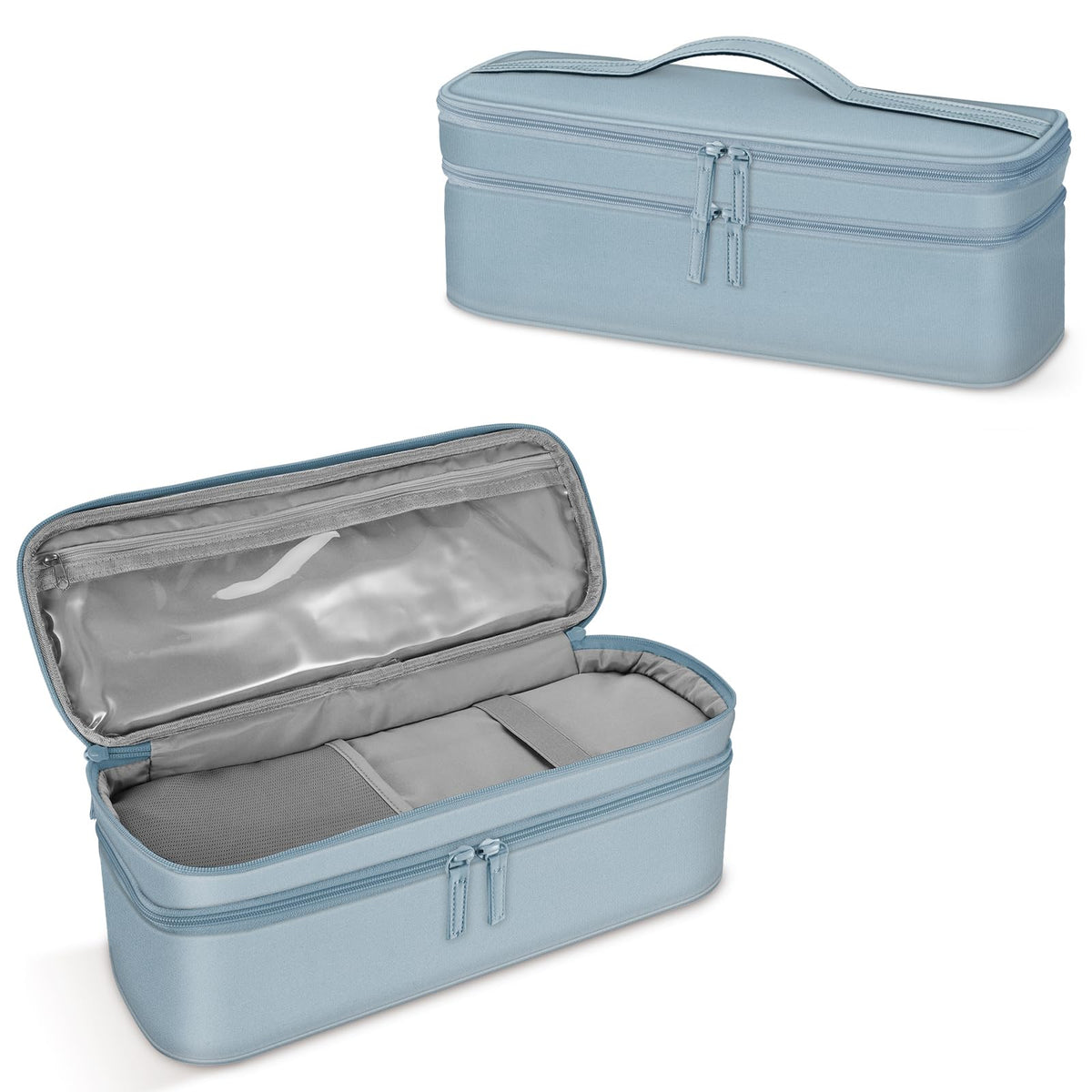 Sithon Double-Layer Travel Case For Shark Flexstyle & Airwrap, Water Resistant, Blue