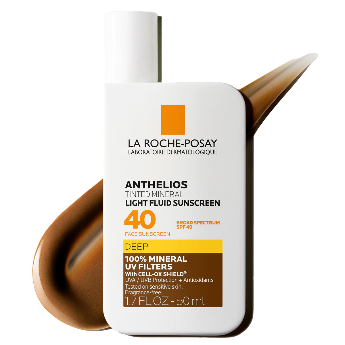 La Roche-Posay Anthelios Tinted Sunscreen Spf 40 - Oil Free, No White Cast, Deep Shade, 1