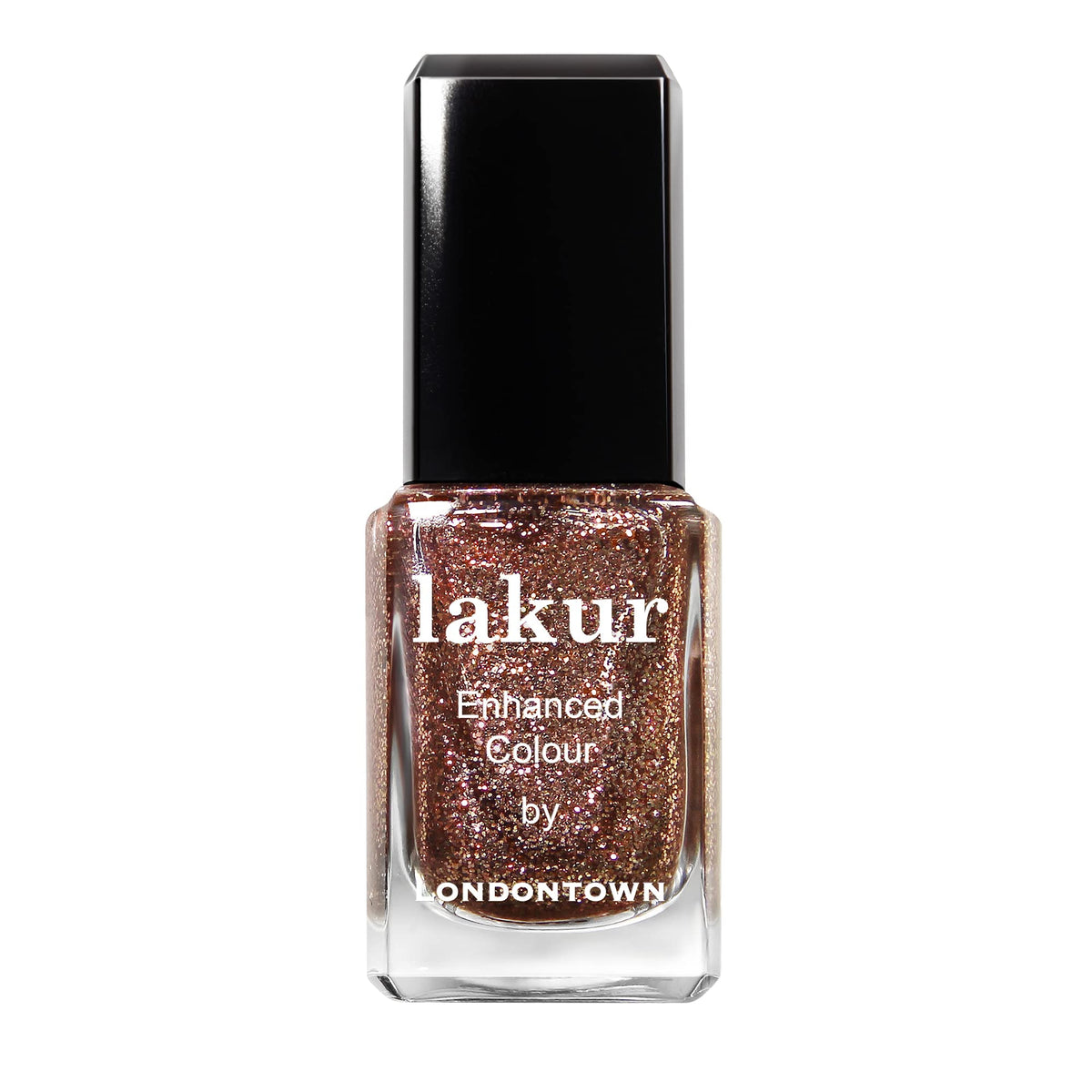 Londontown Rosé All Day Glittery Pink Shimmer Nail Polish - Vegan, Chip-Resistant, 0.4 Fl