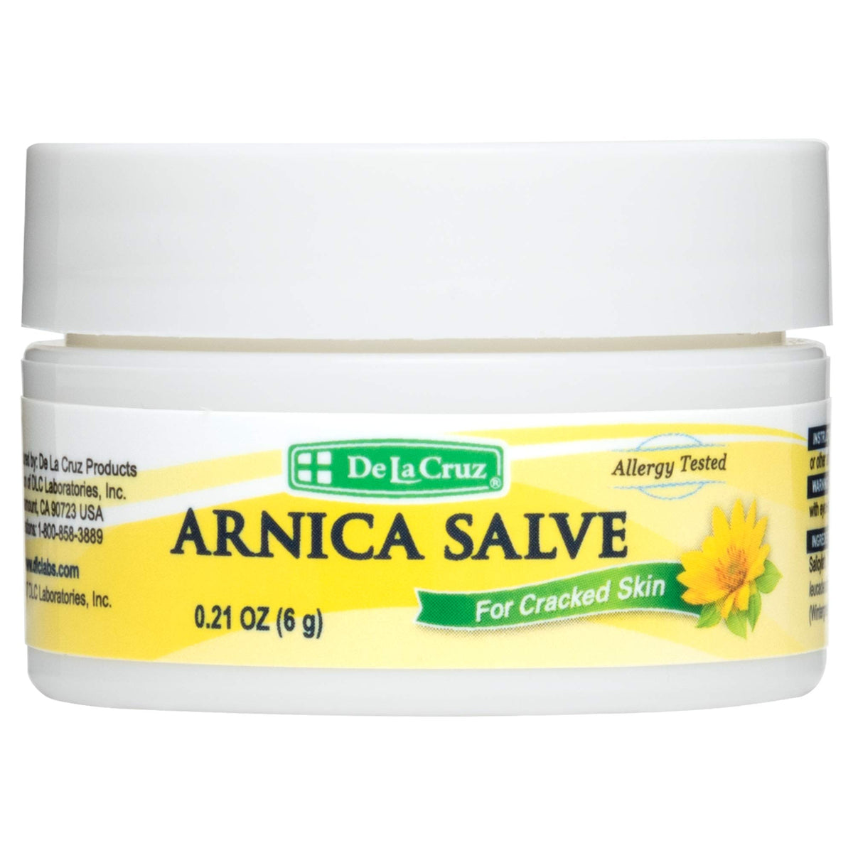 De La Cruz Arnica Salve - Moisturizing Foot Cream & Hand Salve For Dry, Cracked Skin, Trial Size