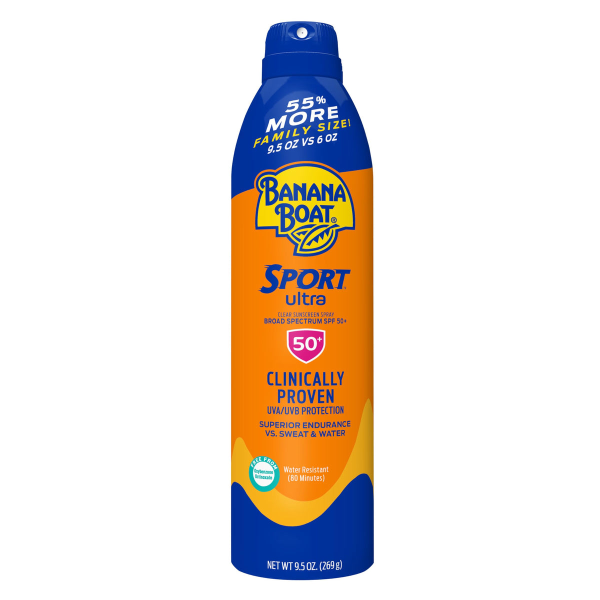 Banana Boat Sport Ultra Spf 50 Sunscreen Spray, 9.5Oz - Water Resistant, Oxybenzone Free