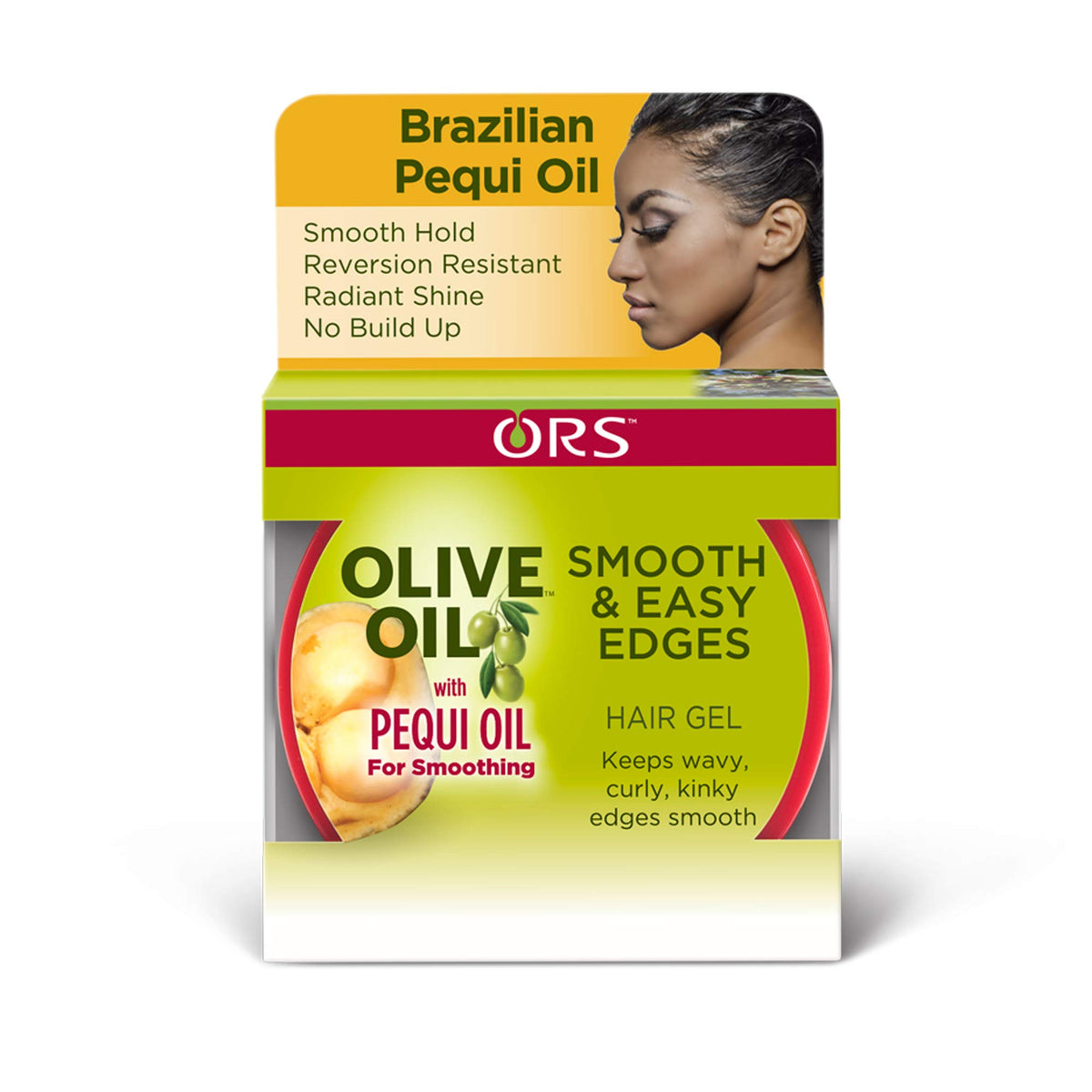 Ors Olive Oil Smooth & Easy Edges Hair Gel With Pequi Oil - 2.25 Oz (Pack Of 2)