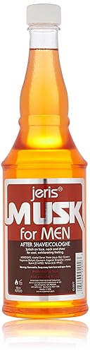 Clubman Jeris Musk After Shave Lotion/Cologne, 14 Fl Oz - Professional Grooming Essential