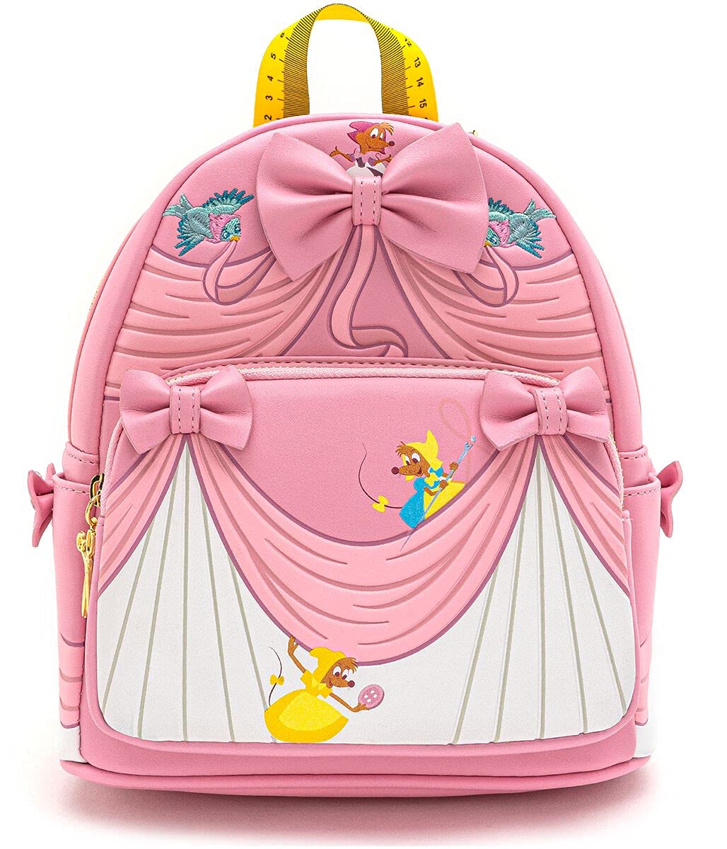 Loungefly Disney Cinderella 70th Anniversary Pink Faux Leather Mini Backpack