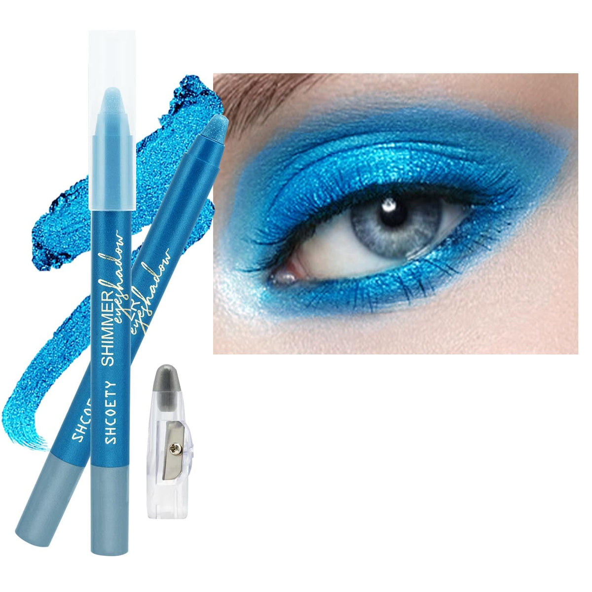 Daeuwiutr Navy Blue #8 Eyeshadow Stick - Waterproof Shimmer Creamy Eye Brightener, 1 Count