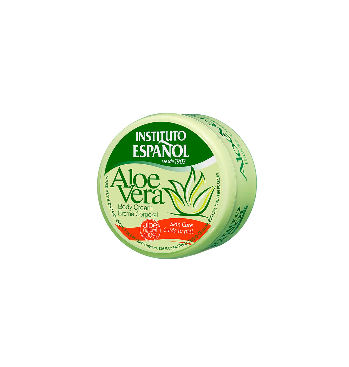 Instituto Español Aloe Vera Cream Jar 400Ml - Nourishing Skin Moisturizer, 13.6 Fl Oz