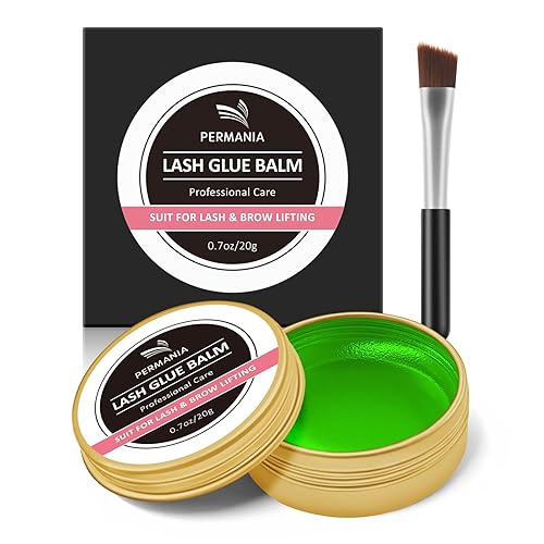 Permania Lash Lift Glue Balm - Apple Green Adhesive For Lash Lift & Brow Lamination 20G