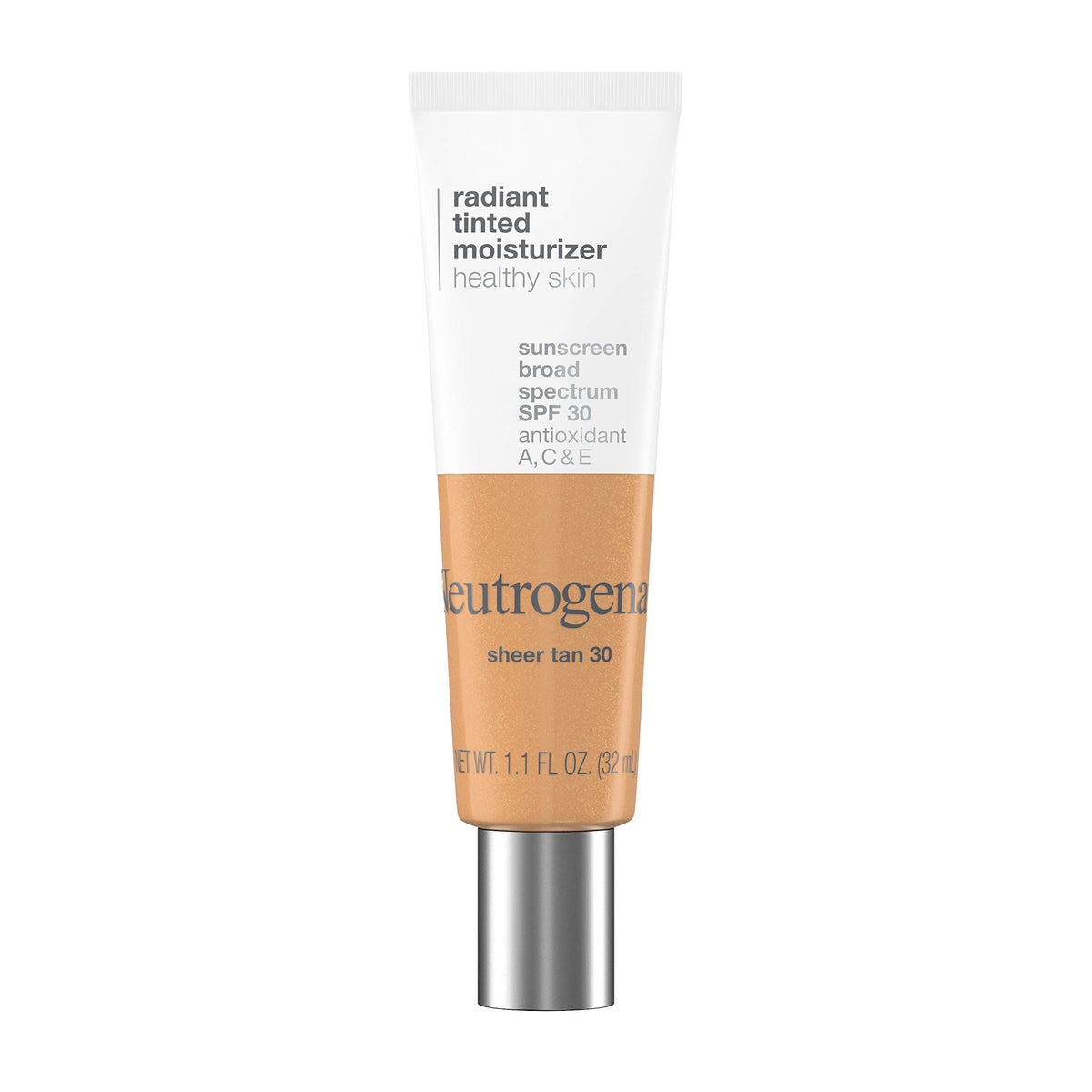 Neutrogena Healthy Skin Tinted Moisturizer Spf 30, Sheer Tan, 1.1 Fl Oz, Oil-Free