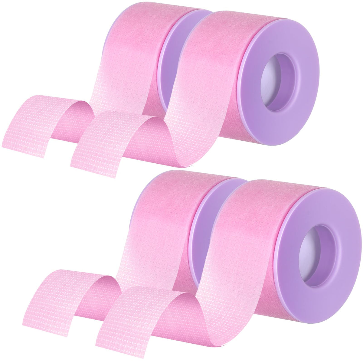 Nuanchu 4 Rolls Purple Lash Tape For Eyelash Extensions - Breathable Microporous Adhesive 0.98&quot;X3