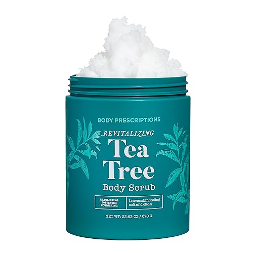 Body Prescriptions Exfoliating Body Scrub - Tea Tree Cleanser For Smooth, Nourished Skin, 23.63 Oz