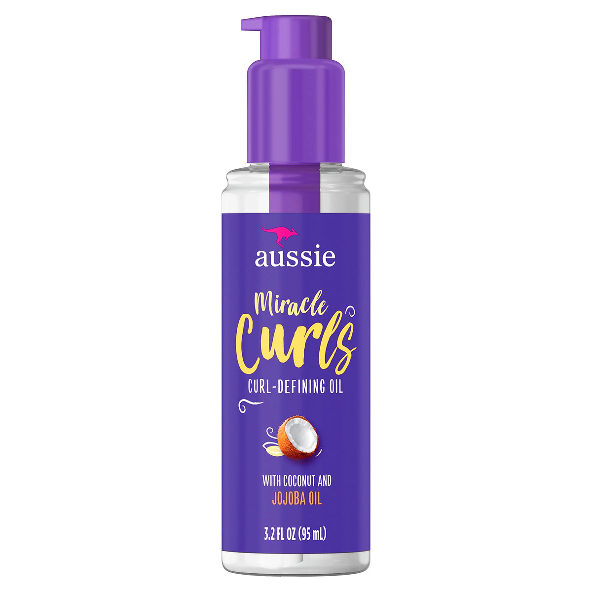 Aussie Miracle Curls Curl-Defining Oil Treatment With Jojoba Oil, 3.2 Fl Oz