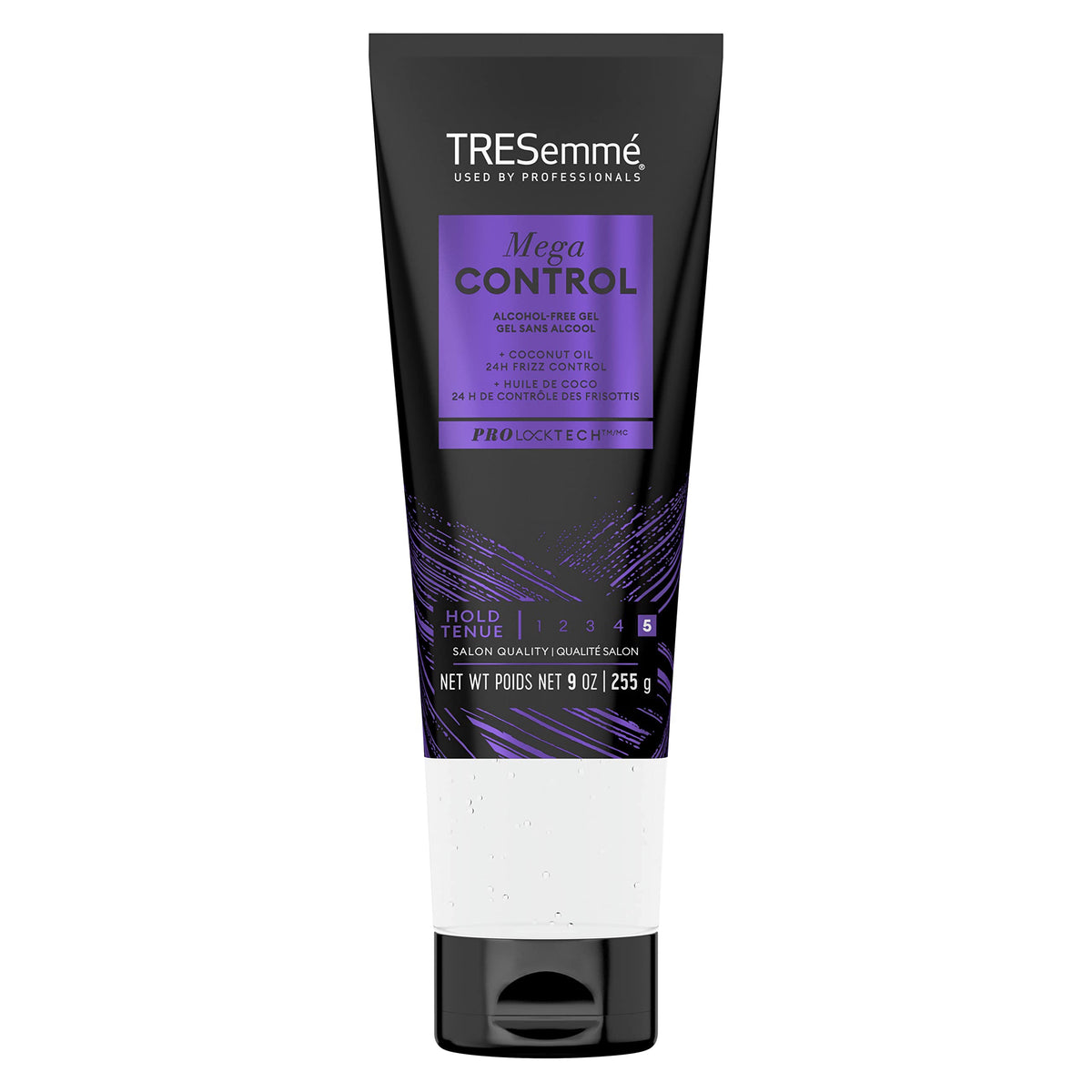 Tresemmé Mega Control Hair Gel, Alcohol-Free, Frizz Control, Coconut Oil, 9 Oz