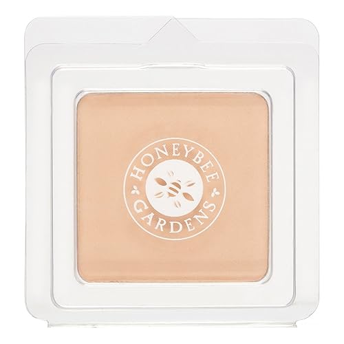 Honeybee Gardens Luminous Pressed Mineral Powder Foundation Refill, 0.26Oz, Natural Finish