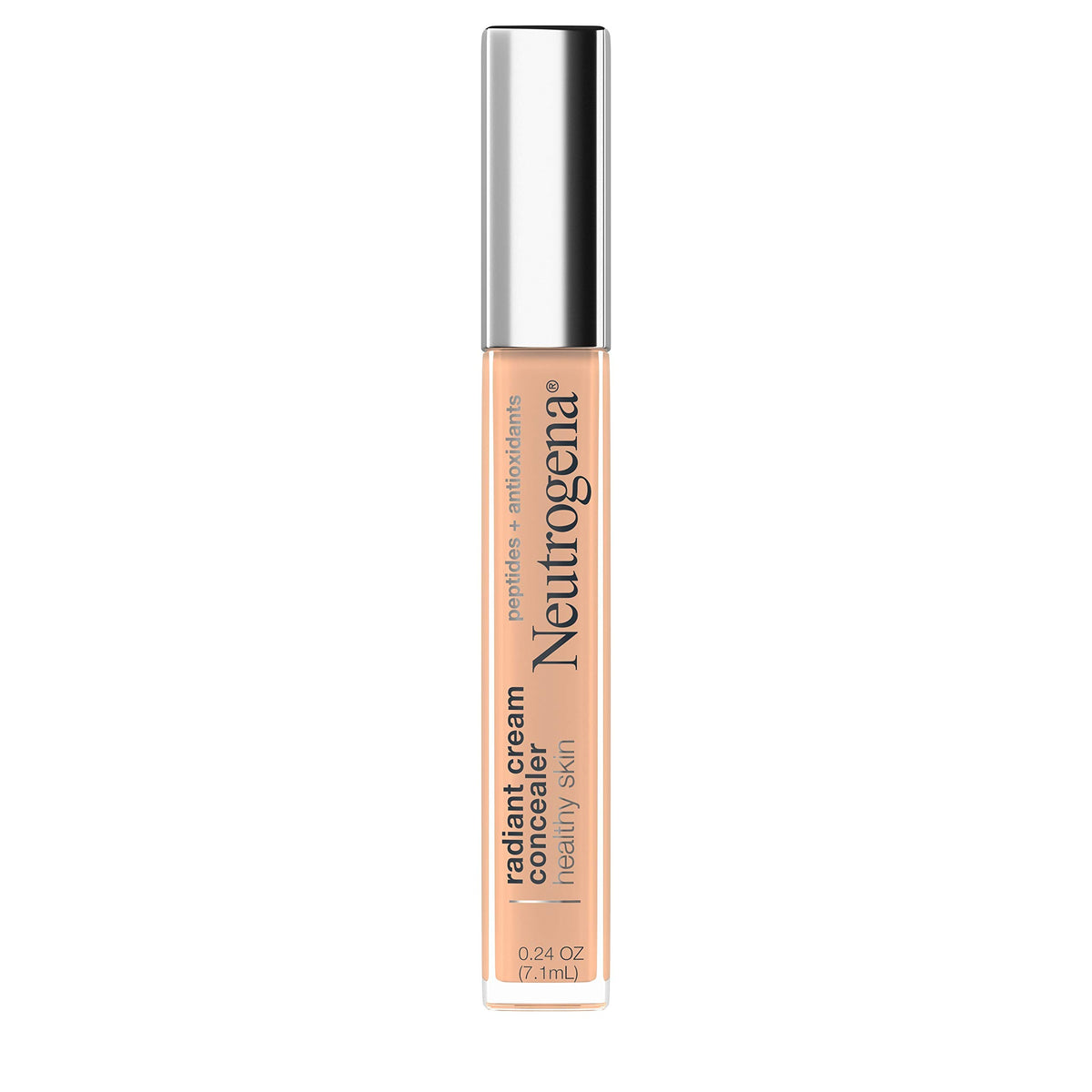 Neutrogena Radiant Brightening Cream Concealer, Lightweight, Non-Comedogenic, Brulee 0.24 Oz