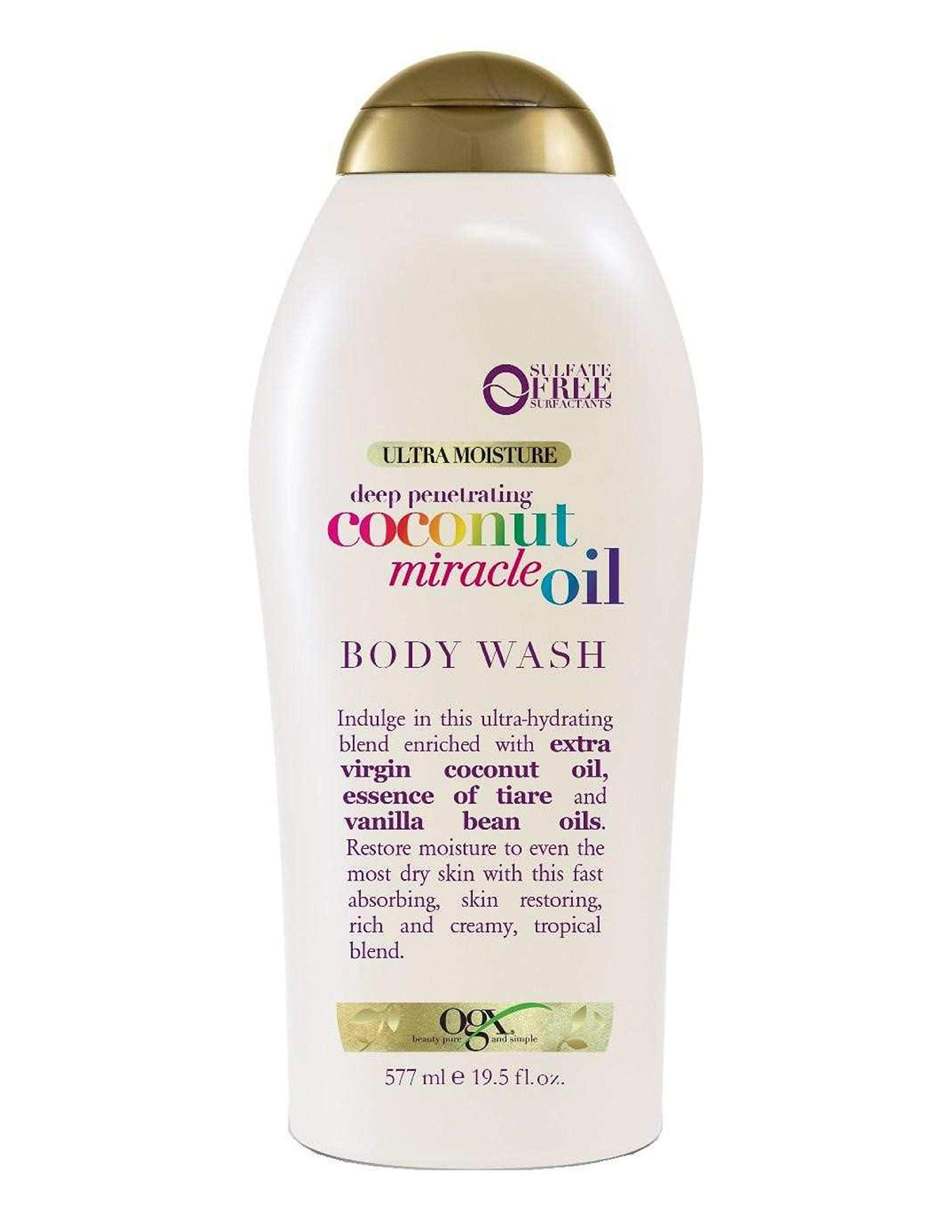 Ogx Body Wash Coconut Oil Miracle 19.5 Ounce (577ml) (3 Pack)