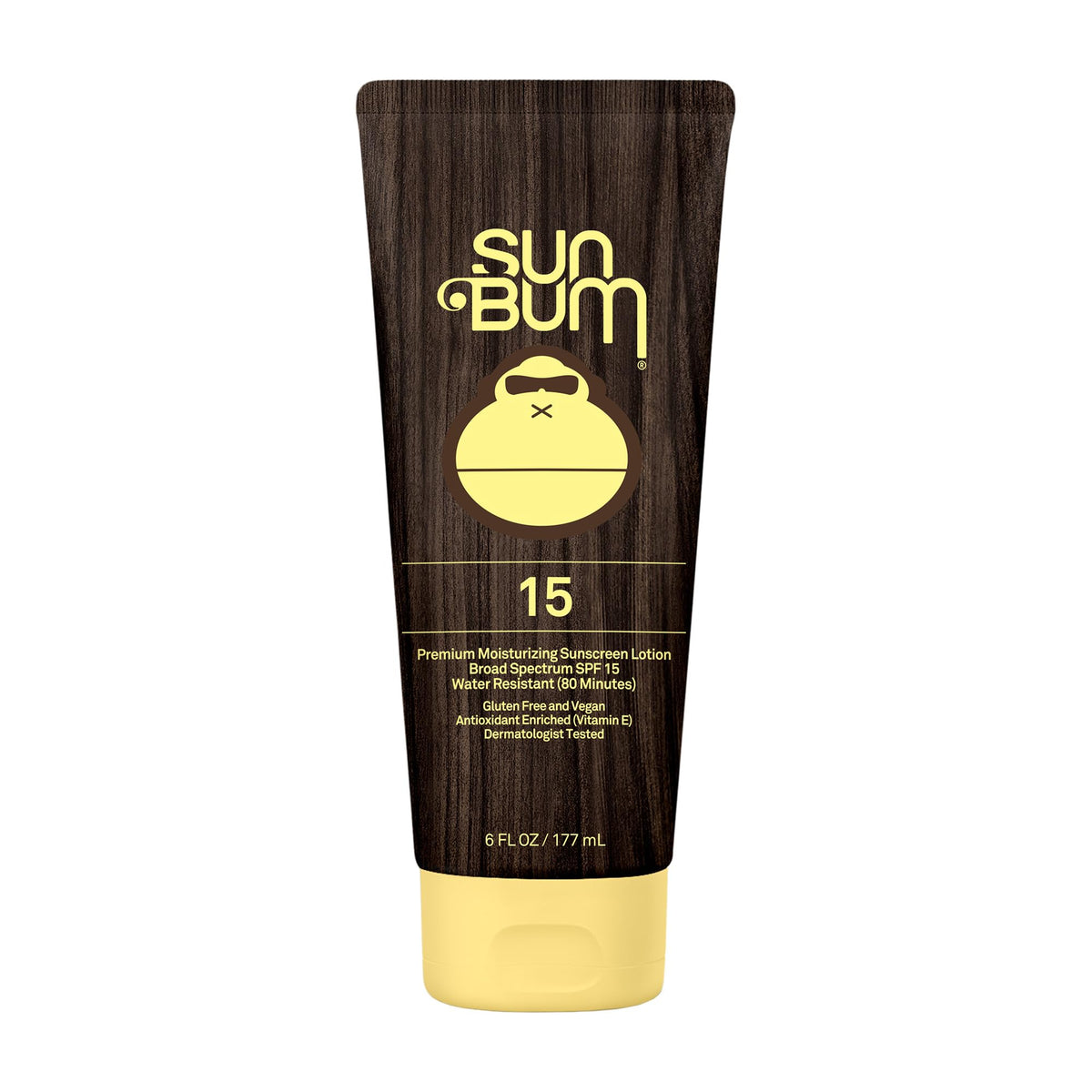 Sun Bum Sunscreen Lotion Spf 15, 6 Oz - Broad Spectrum Uva/Uvb, Hypoallergenic, Vegan