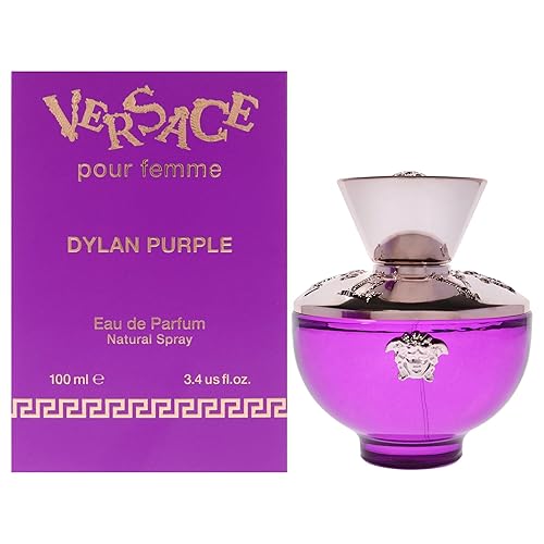 Versace Dylan Purple Eau de Parfum Spray for Women, 3.4 oz - Elegant Fragrance, Long-lasting Scent, Perfect Gift