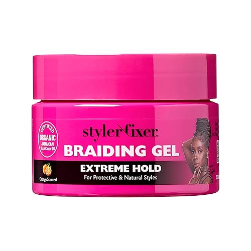 Red by Kiss Extreme Hold Braiding Gel for Box Braids & Cornrows - 1 Fl Oz, Hydrating & Frizz Control