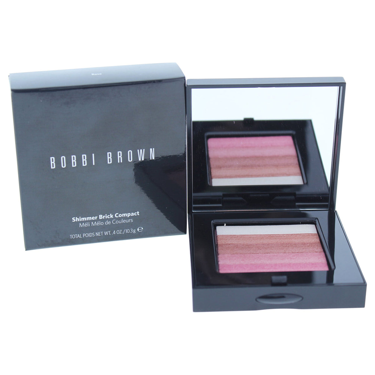 Bobbi Brown Shimmer Brick Compact Highlighter, Rose - 0.4 Ounce for Women