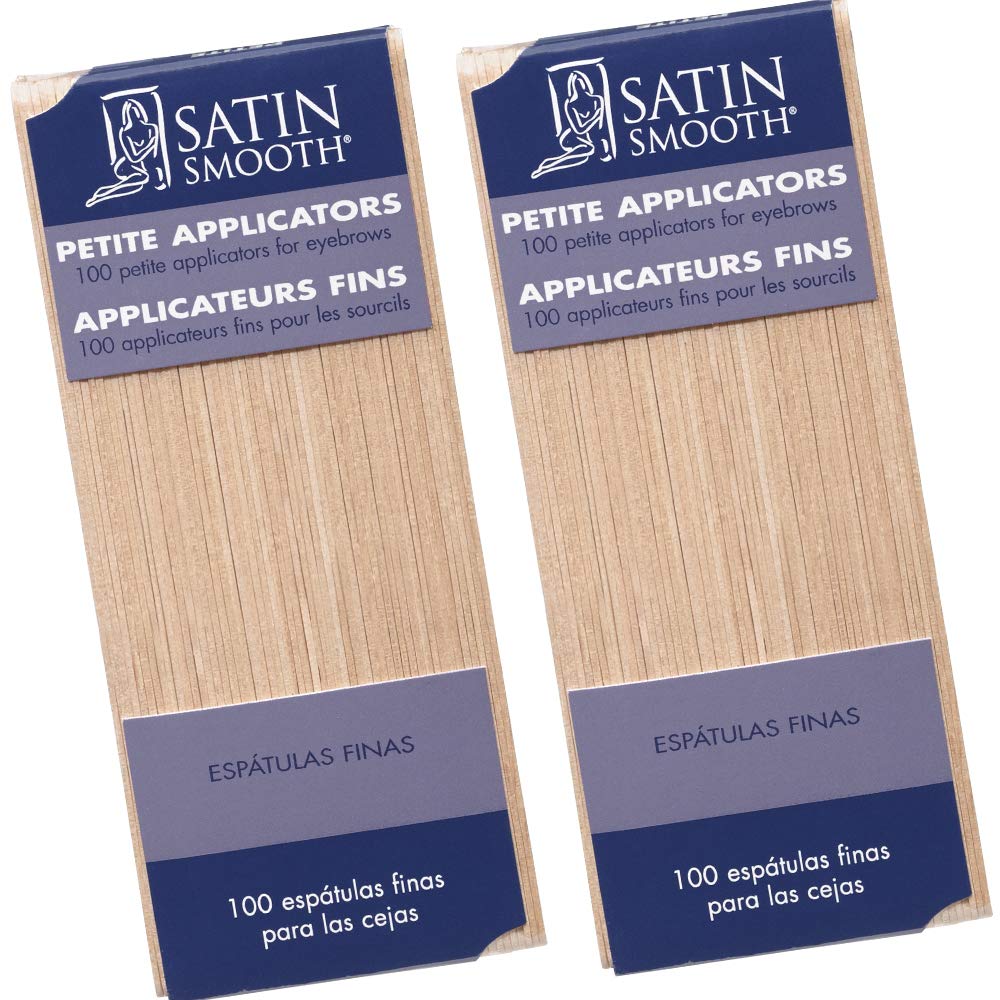 Satin Smooth Satin Smooth Petite Applicators For Eyebrow Contouring & Waxing, 100 Ct X 2 Packs