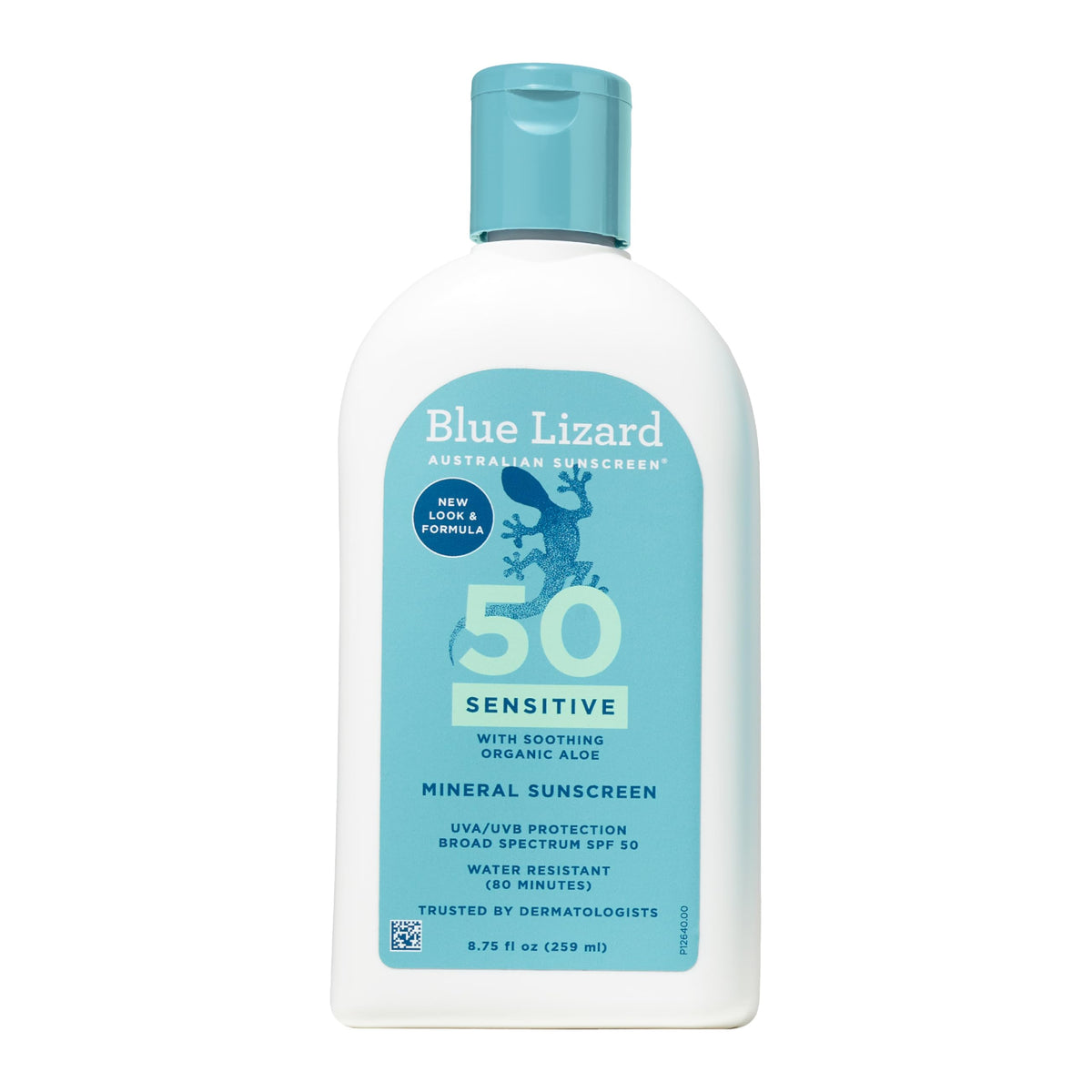 Blue Lizard Sensitive Mineral Sunscreen Spf 50+, Water Resistant, Fragrance Free, 8.75 Oz.