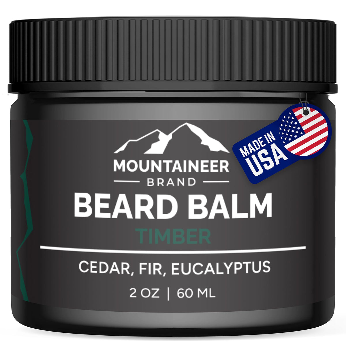 Mountaineer Brand Beard Balm 2Oz | All-Natural Leave-In Conditioner & Hydrating Beard Butter