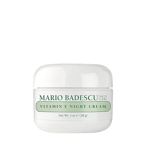 Mario Badescu Vitamin E Night Cream - Anti-Wrinkle Facial Moisturizer For Dry/Sensitive Skin, 1 Oz