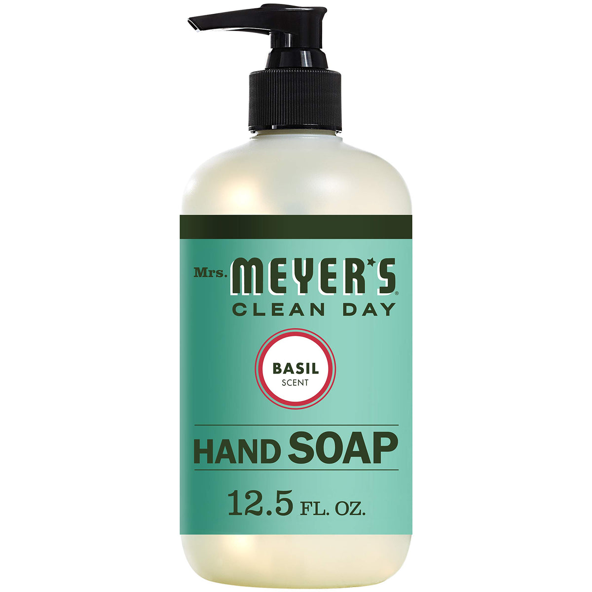 Mrs. Meyer’S Cleanday Hand Soap, Biodegradable, Essential Oils, Basil, 12.5 Fl Oz