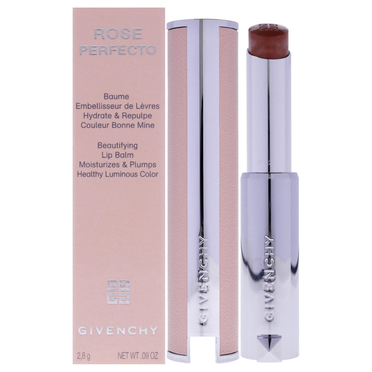 Givenchy Rose Perfecto Plumping Lip Balm N302 Warm Maple - 0.09 Oz For Women