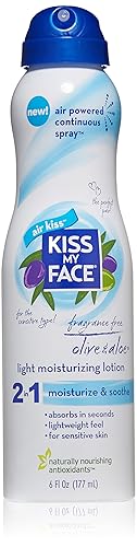 Kiss My Face Moisturizer Spray, Fragrance Free, 6 Fl Oz - Hydrating Skin Care Solution