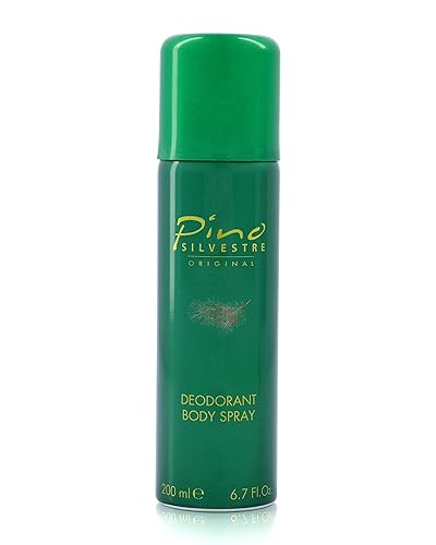 Pino Silvestre Deodorant Body Spray For Men - Long Lasting Sandalwood & Musk Fragrance, 6.7