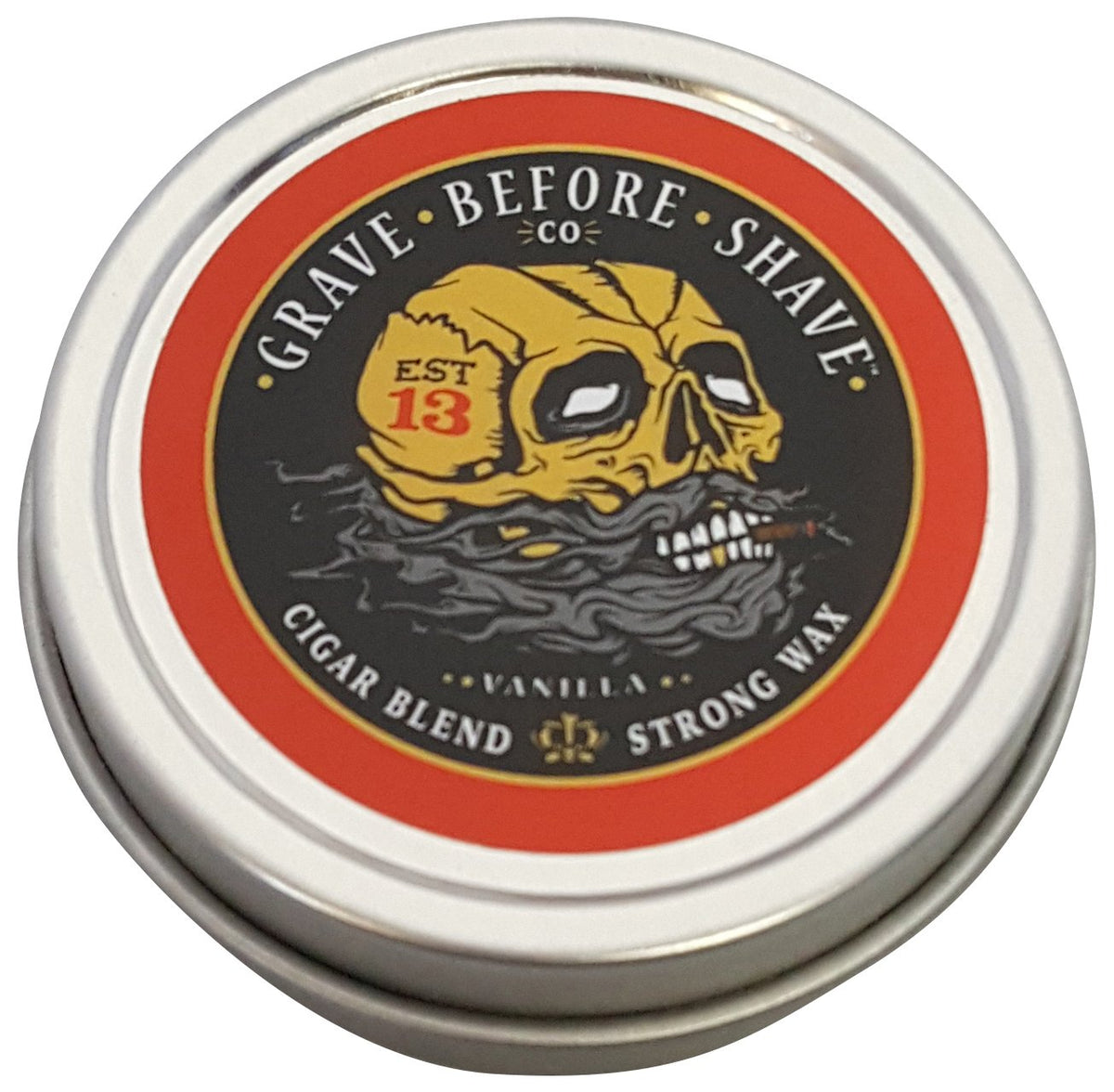 Grave Before Shave Fisticuffs Strong Hold Mustache Wax 1 Oz. Tin - Premium Grooming Product