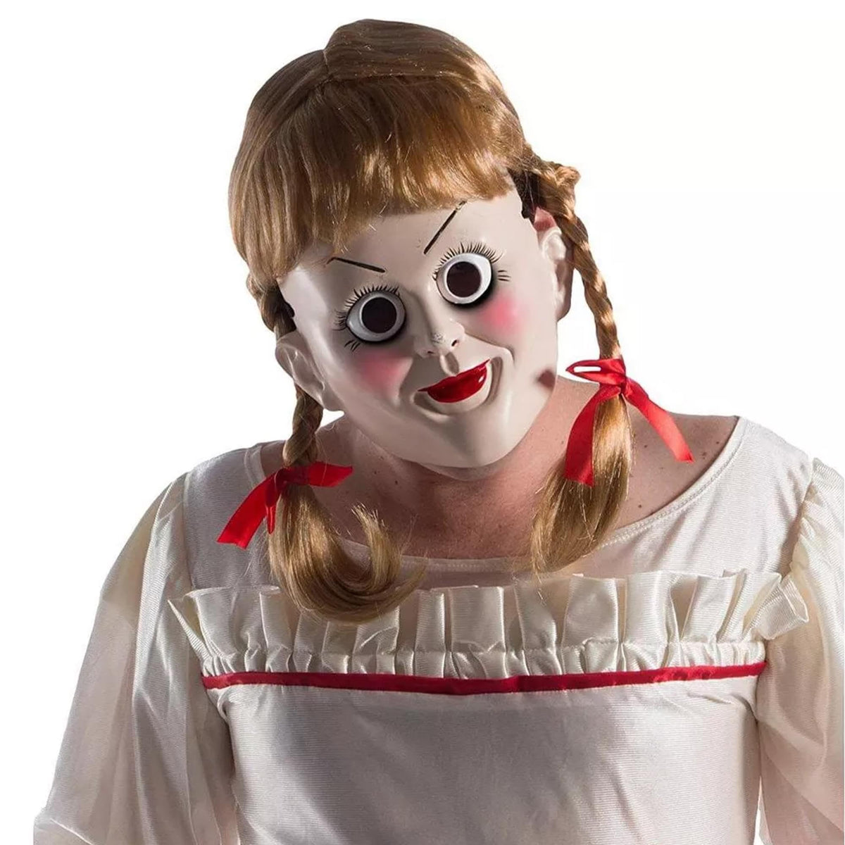 Rubie'S Annabelle: Creation Mask With Wig - One Size, As Shown, Plastic Halloween Costume Accessory