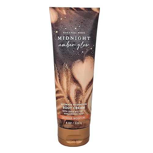 Bath & Body Works Midnight Amber Glow Body Cream, 8 Oz - Ultimate Hydration For Women