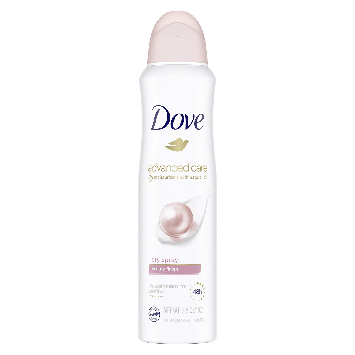 Dove Dry Spray Antiperspirant Deodorant, Beauty Finish, 3.8 Ounce, Fresh Protection