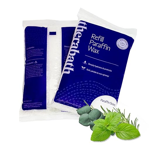 Therabath Paraffin Wax Refill, Eucalyptus Rosemary Mint, 6 Lb - Deep Hydration For Hands & Feet